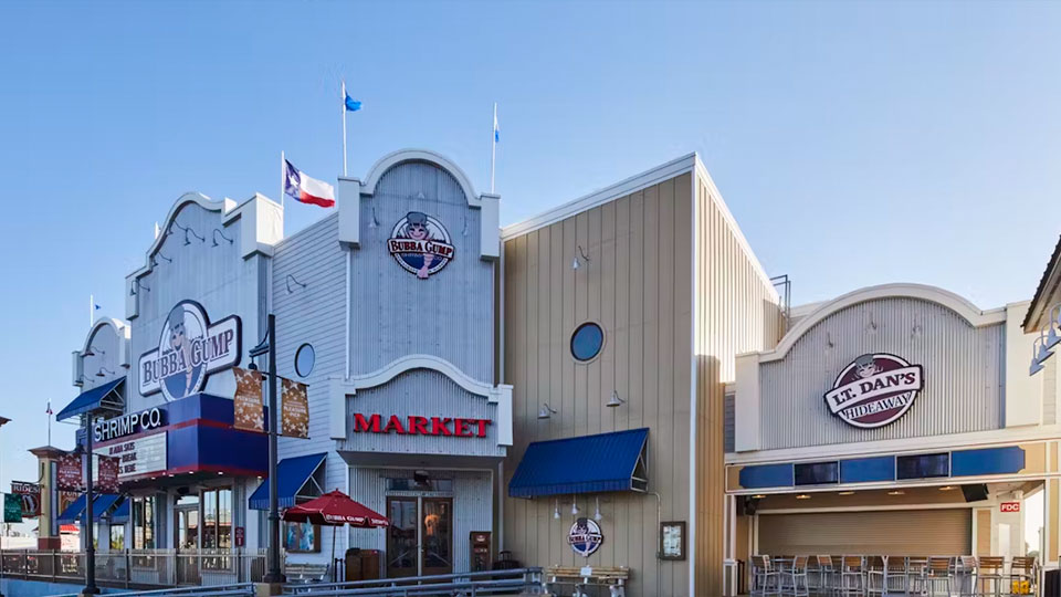 Bubba Gump Shrimp Co. en Texas, lugar donde se puede trabajar y visitar con Forever Experience.